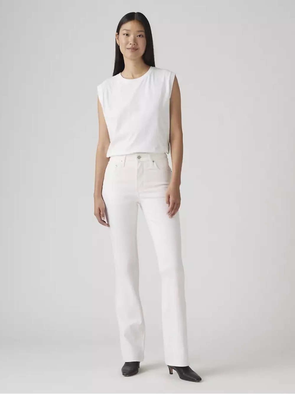 Levi's | 725 High Rise Bootcut Jeans in White | Size 27 - Picture 2 of 11